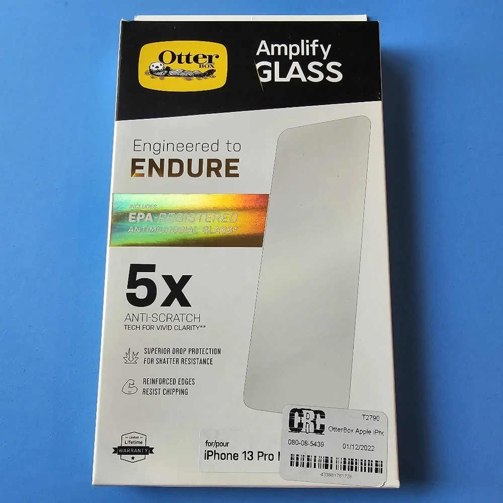 iPhone 13 Pro Max - Otterbox Amplify Glass Screen Protector (ANTIMICROBIAL)